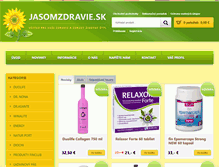 Tablet Screenshot of jasomzdravie.sk